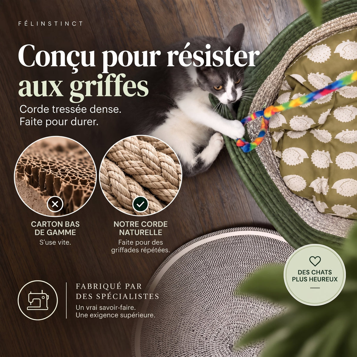 Panier griffoir Félinstinct