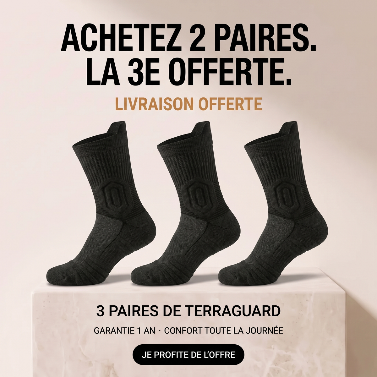 Achetez 2 paires, la 3e offerte